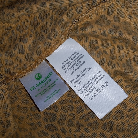 J crew tissue? Turtleneck leopard print xxs - Picture 8 of 11